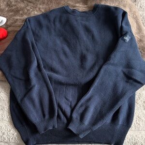 Alo scholar crewneck navy size small